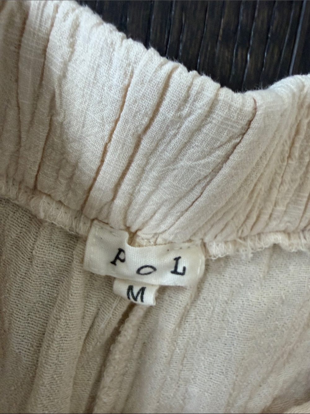 POL Cream Boho Patchwork Jogger Pants - Picture 5 of 6